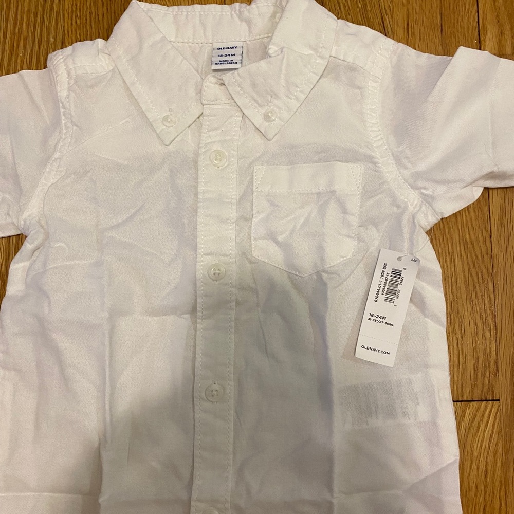Brand New: Old Navy Oxford Shirt 18-24 months